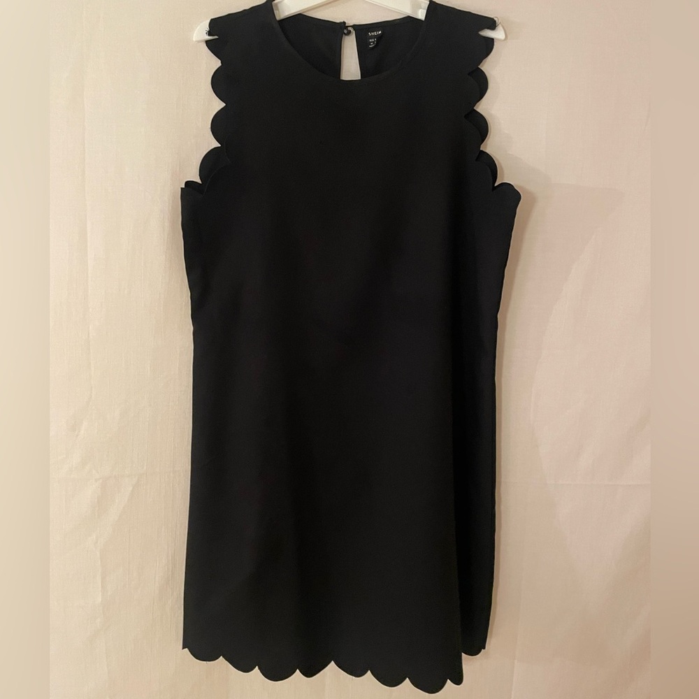 SHEIN Black Halter Sheath Mini Dress